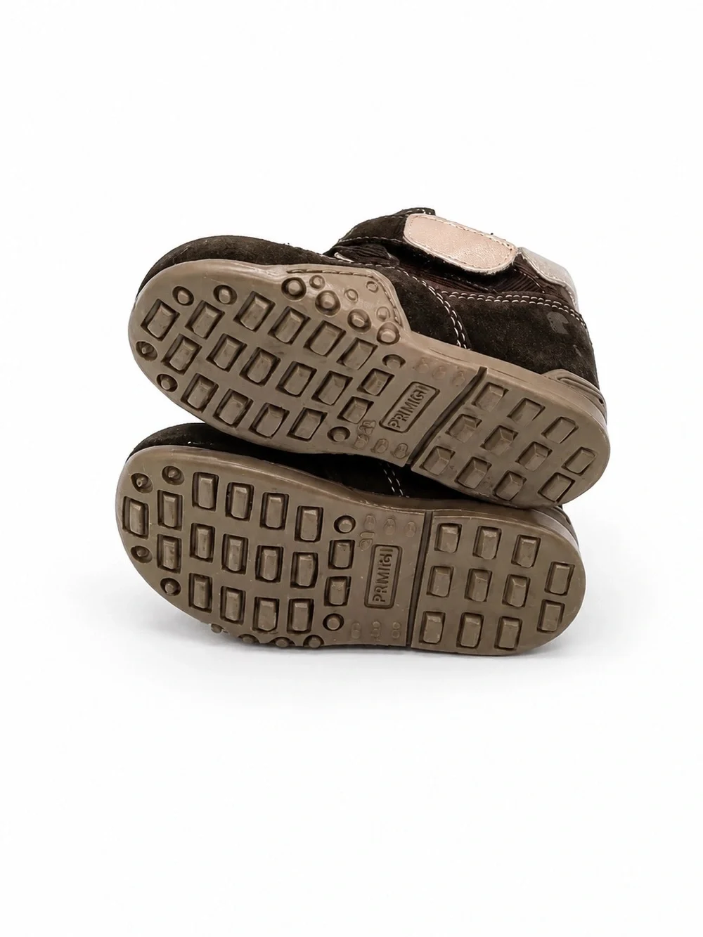 Primigi Leather Sky Effect System Brown Ankle Booties